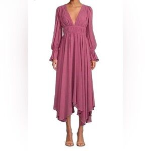 Gianni Bini Mauve Long Sleeve Dress